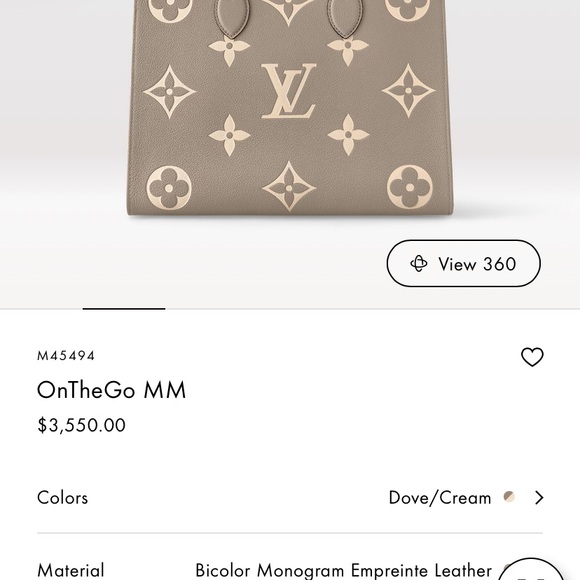 Louis Vuitton On-The-Go. MM , like new condition - Picture 9 of 9